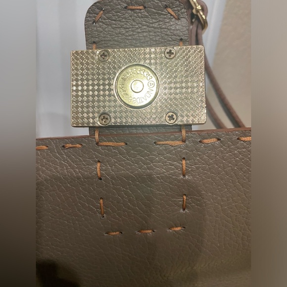 Made In Italy East West Beige Soft Leather Crossbody Bag- Purchased In Italy - Picture 9 of 16